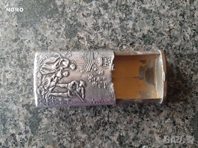 Стара посребрена кутийка за бижута-emphie, снимка 3 - Колекции - 43652137