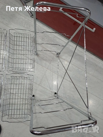 Сгъваем метален стелаж на колела , снимка 13 - Други стоки за дома - 53321509