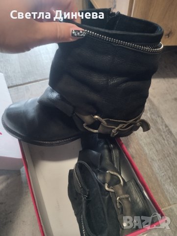 боти естествена кожа, снимка 5 - Дамски боти - 43159173