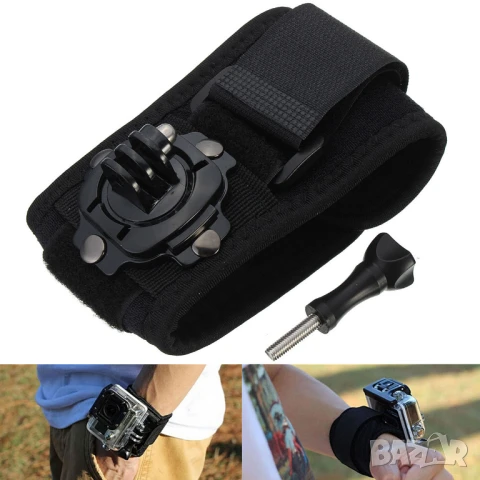 5 броя широк ремък за китка на ръка за екшън камери
