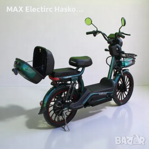 Електрически скутер с педали MaxMotors EBZ 20 1200W/60V/20Ah - GREEN, снимка 6 - Мотоциклети и мототехника - 50015624