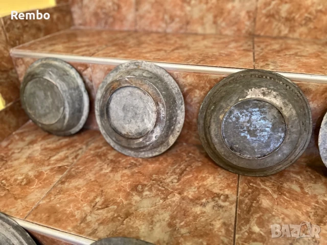 Комплект 7 броя медни/ бакърени тасове, снимка 7 - Антикварни и старинни предмети - 50909071