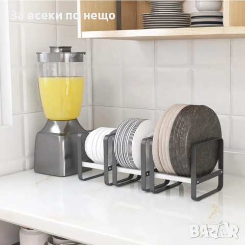 Многофункционален метален органайзер за дъски, капаци, чинии и тенджери, снимка 4 - Аксесоари за кухня - 51920975