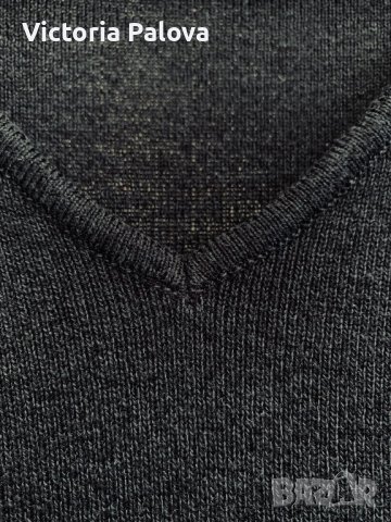 Комфортна блуза цвят графит, снимка 4 - Блузи с дълъг ръкав и пуловери - 40017155