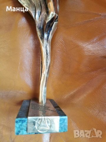 Бронзова статуетка на БОРИС АНДРЕЕВ – РЕДЖО, снимка 3 - Антикварни и старинни предмети - 48898039