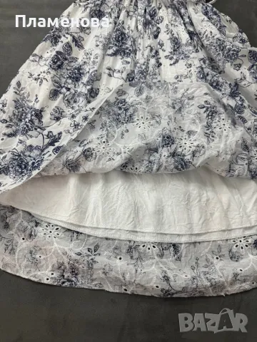 Рокля с рязана бродерия - М, L, снимка 5 - Рокли - 48911520