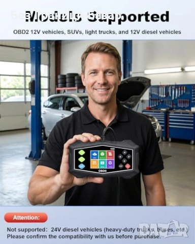 Нов авто Професионален OBD2 скенер за кола Live Data Check Engine 12V, снимка 5 - Друга електроника - 53390667