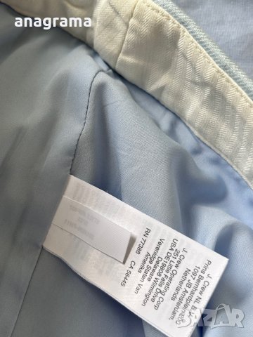 J.Crew елегантен ленен светло син панталон и елегантна стилна риза Raer , снимка 13 - Панталони - 43871878