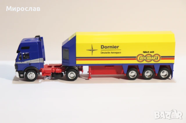 HERPA H0 1/87 MERCEDES КАМИОН МОДЕЛ ТРАНСПОРТ НА СТЪКЛО