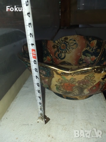 Стар порцелан Сатцума чиния - купичка satsuma, снимка 7 - Антикварни и старинни предмети - 53452869