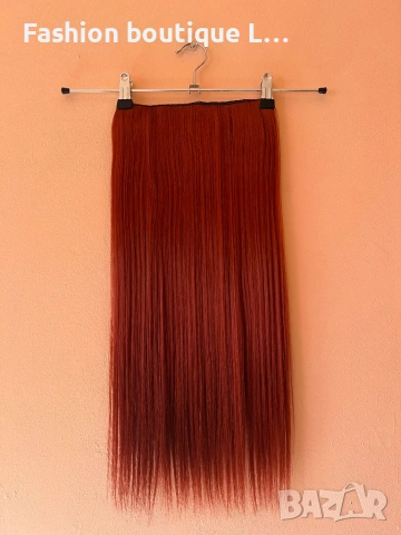 7,65 евро ‼️ 15 лева ‼️  Екстеншън на треса 100 грама ❤️ Дължина - 60 см. ✔️ Ширина - 25 см. 😍  , снимка 12 - Аксесоари за коса - 53025010