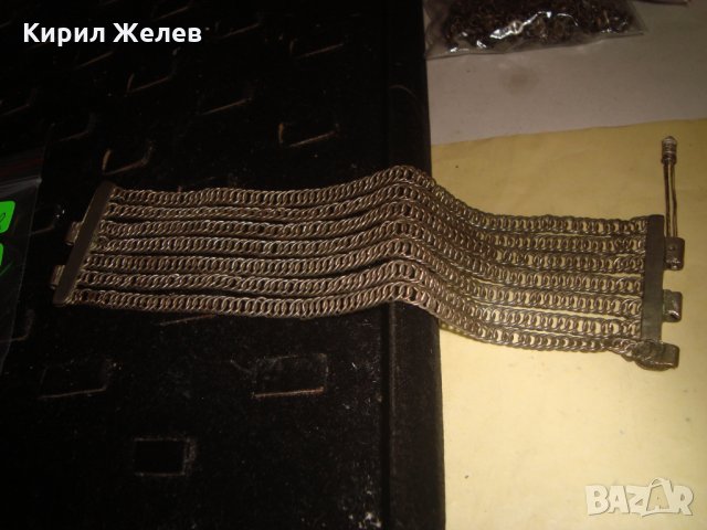 19 век сребърна сачанена възрожденска ПЛЕТКА ГРИВНА ЕТНО НАКИТ за НОСИЯ с ЩИФТ МАЙСТОРСКО БИЖУ 22282, снимка 11 - Антикварни и старинни предмети - 33215629