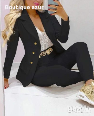 дамско елегантно сако и панталон в 4 цвята , снимка 4 - Комплекти - 44044932