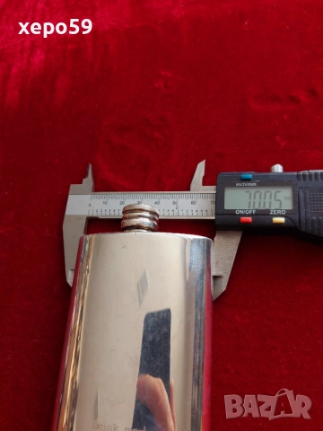 Сребърна бутилка за уиски-MAPPIN&WEBB,Hip Flask Silver/чаша,сребро,кана/, снимка 4 - Други - 52335981