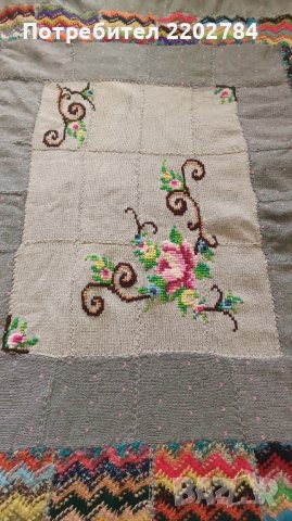 Ръчно плетена кувертюра,покривало за спалня, одеало , снимка 5 - Покривки за легло - 43551913