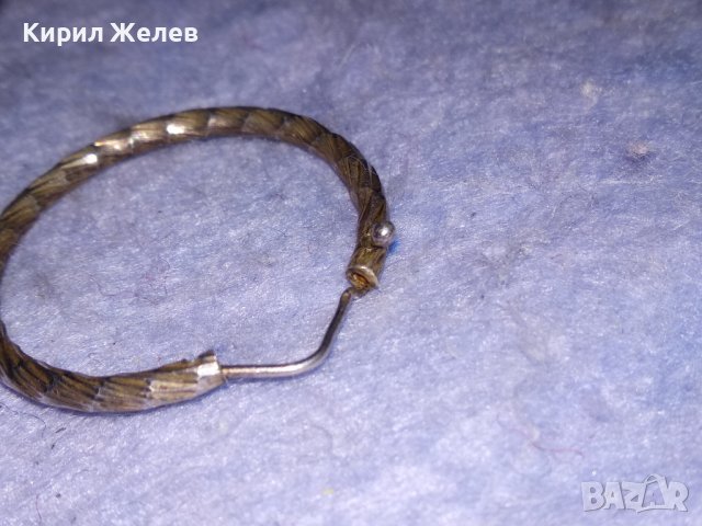 СТАРА СРЕБЪРНА СТИЛНО ОРНАМЕНТИРАНА РЕТРО ОБЕЦА СРЕБРО 925 с ИНТЕРЕСНО ОРИГИНАЛНО ЗАКОПЧАВАНЕ 21002, снимка 10 - Антикварни и старинни предмети - 40502053