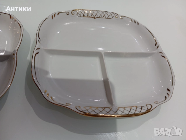 Порцеланови плата за сервиране маркирани, снимка 6 - Сервизи - 52642601