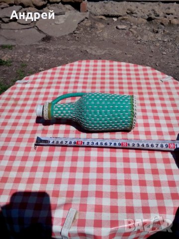 Стара плетена дамаджана,шише #11, снимка 5 - Други ценни предмети - 28658358