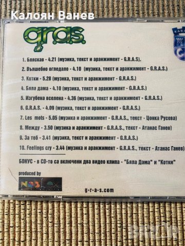 БГ - Мания - Хип Хоп - G. R. A. S. - BG, снимка 3 - CD дискове - 37642456