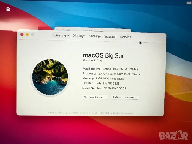 MacBook Pro (Retina, 13-inch, Mid 2014) нова батерия