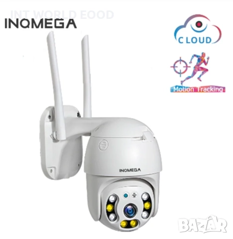 INQMEGA 1080P 2MP PTZ Камера 4× зуум Нощно виждане Детекция на движение Двупосочно аудио IP66 