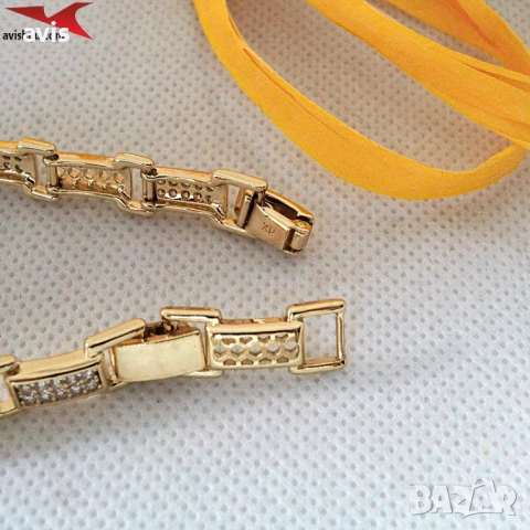 Гривна с 14К златно покритие 234818, снимка 3 - Гривни - 52686641