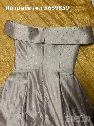 Лилава бална рокля с камъчета, снимка 6 - Рокли - 52795914