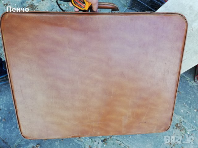  Кожен куфар запазен от едно време за декор декорация за кино филми представление театър, снимка 5 - Куфари - 28955439