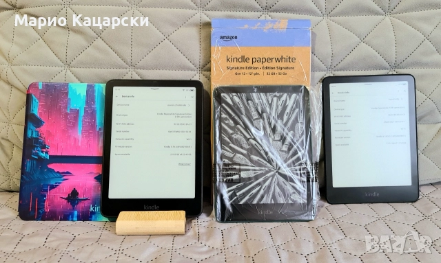 kindle paperwhite 12 signature 32гб и Kindle paperwhite 12th 16gb
