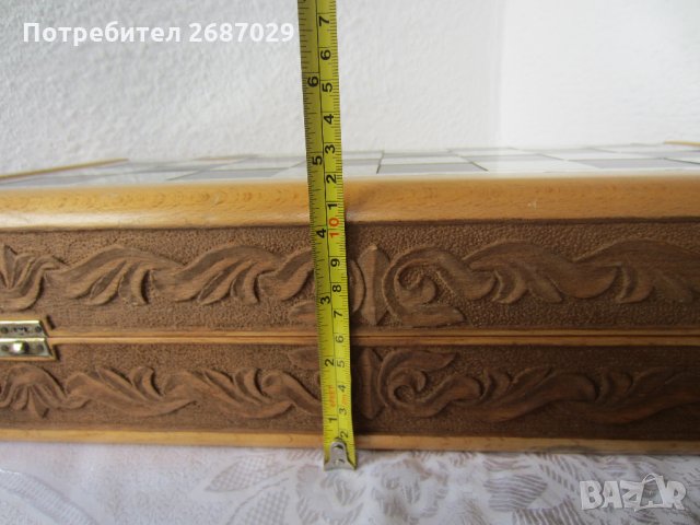 Голяма Луксозна дървена кутия за игра на шах с дърворезба, снимка 7 - Други ценни предмети - 28951035