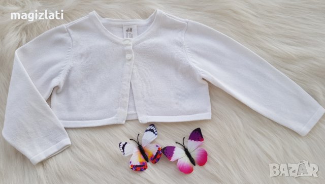Болеро H&M 9-12 месеца , снимка 2 - Жилетки и елечета за бебе - 27835937