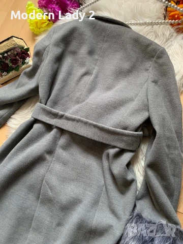 Сиво палто Calliope, снимка 3 - Палта, манта - 50999891