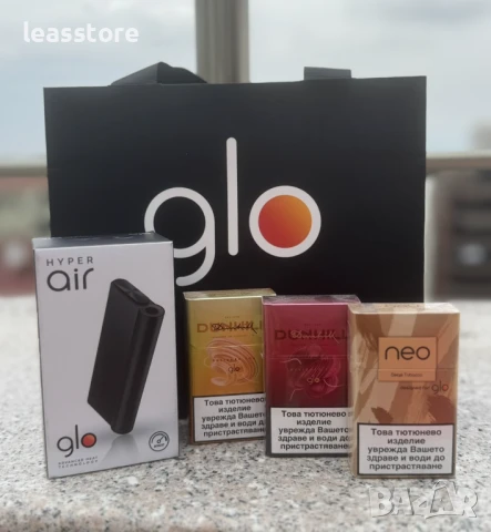ЕЛЕКТРОННО УСТРОЙСТВО ЗА НАГРЯВАНЕ GLO BLACK HYPER AIR Подарък 3 кутии, снимка 2 - Друга електроника - 51202204