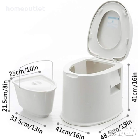 ПРОМОЦИЯ Преносима тоалетна с удобен дизайн и многофункционална употреба HX-801, снимка 3 - Други - 51653589