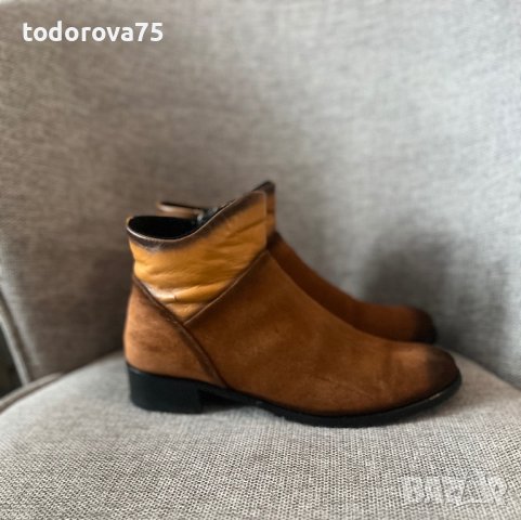 Боти естествен велур 40, снимка 2 - Дамски боти - 43956502