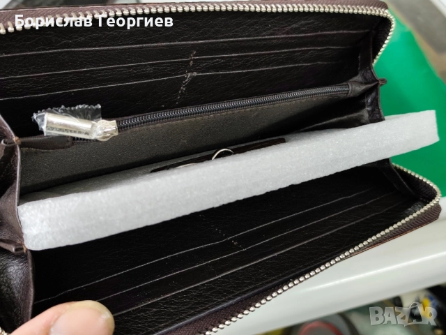 Нов Кожен портфейл enzo nori два броя, снимка 11 - Портфейли, портмонета - 52373395