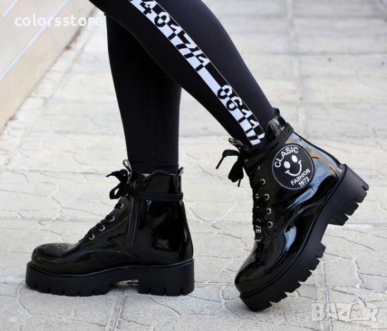 Равни боти - черни - SM3, снимка 3 - Дамски боти - 37048585