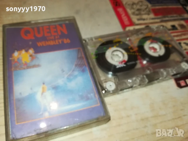 QUEEN LIVE AT WEMBLEY-TAPE 1708251901, снимка 12 - Аудио касети - 51395176