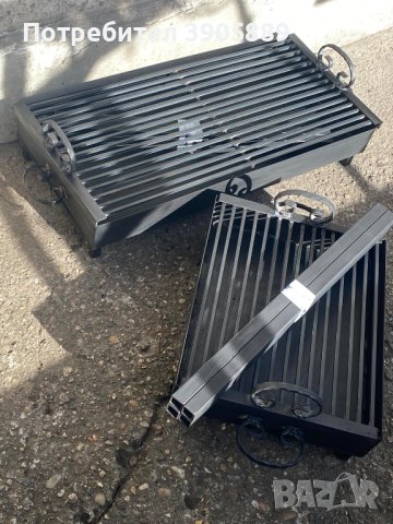 скара/барбекю на дървени въглища 