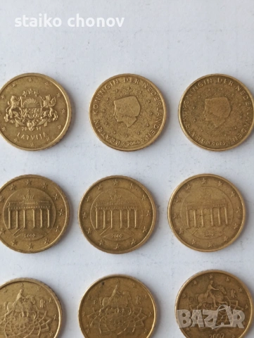 Евро монети , снимка 2 - Нумизматика и бонистика - 53450087