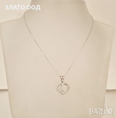 Златни колиета със сърца 14К, снимка 14 - Колиета, медальони, синджири - 53389777