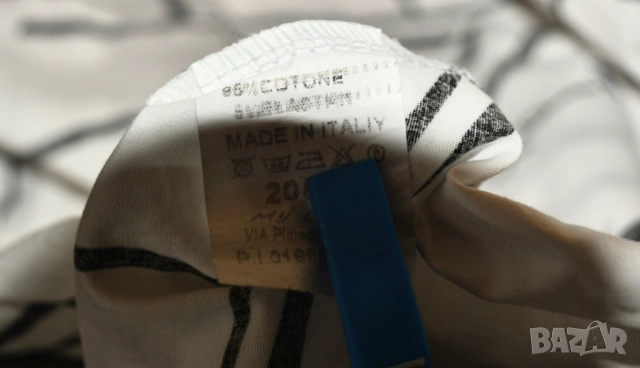 👚 Бяла дамска памучна риза с дантетла и черни черти, 3XL÷5XL, снимка 4 - Ризи - 42083593