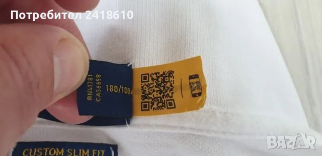 POLO Ralph Lauren Pique Cotton Custom Slim Fit Mens Size L ОРИГИНАЛ! Мъжка Тениска!, снимка 14 - Тениски - 50068156