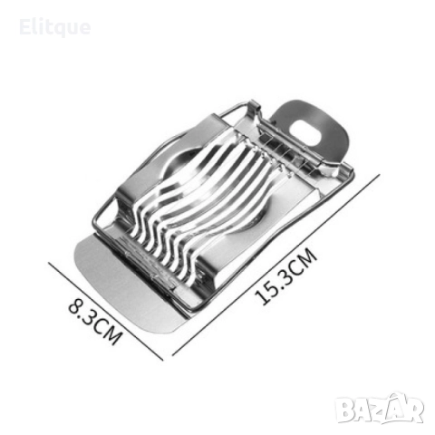 Уред за ръчно рязане на варени яйца от неръждаема стомана, снимка 2 - Други - 52903264