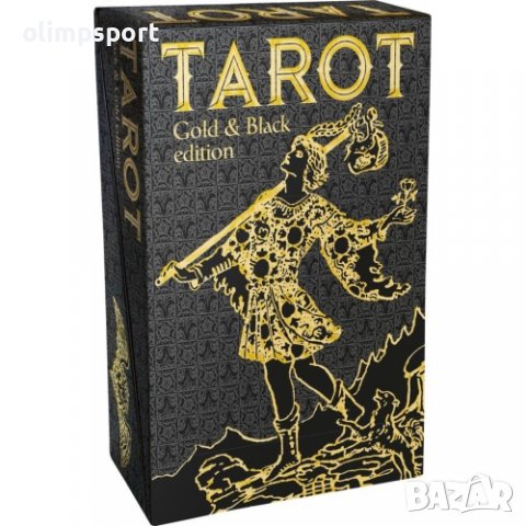 карти таро  LOSCARABEO GOLD AND BLACK нови​ Много специална Таро колода със само два цвята - черно и, снимка 2 - Карти за игра - 37254388