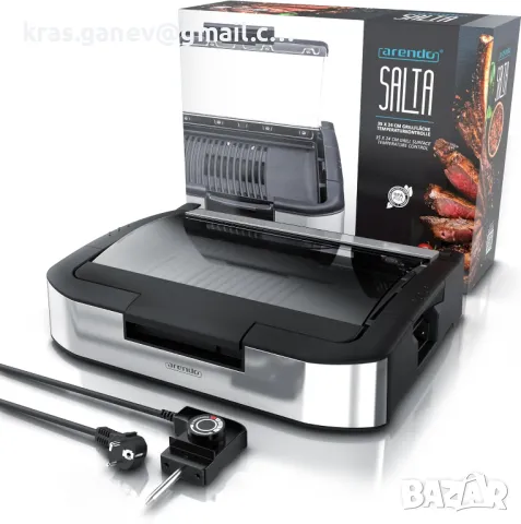 Електрически грил от неръждаема стомана - 1800 W, снимка 7 - Скари - 49828409