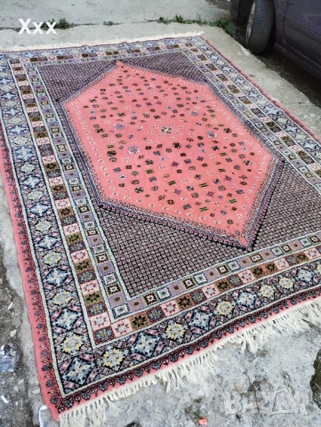 Ръчно тъкан вълнен персийски килим.Антика за ценители., снимка 3 - Килими - 51464918