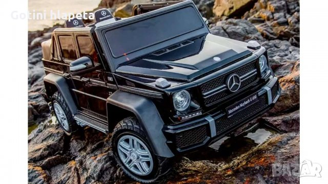 Акумулаторен джип Mercedes G650 Maybach12V,MP3, с меки гуми, снимка 7 - Детски велосипеди, триколки и коли - 34850326