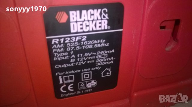 black & decker profi radio+батерия-внос швеицария, снимка 10 - Радиокасетофони, транзистори - 26414323