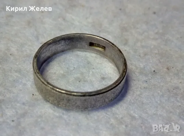 СТАР СРЕБЪРЕН ПРЪСТЕН Тип ХАЛКА СРЕБРО ВИСОКА ПРОБА с РЯДЪК ПЕЧАТ МАЙСТОРСКА РЪЧНА ИЗРАБОТКА 30569, снимка 7 - Антикварни и старинни предмети - 49767009